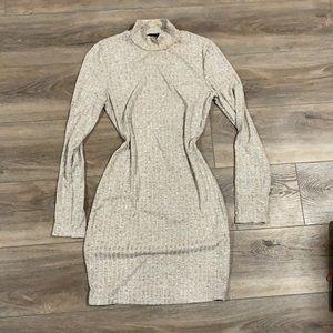 Mock Neck Sweater Dress